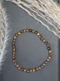Pulsera de Ojo de Tigre Natural – Protección y Fuerza Masculina/Unisex