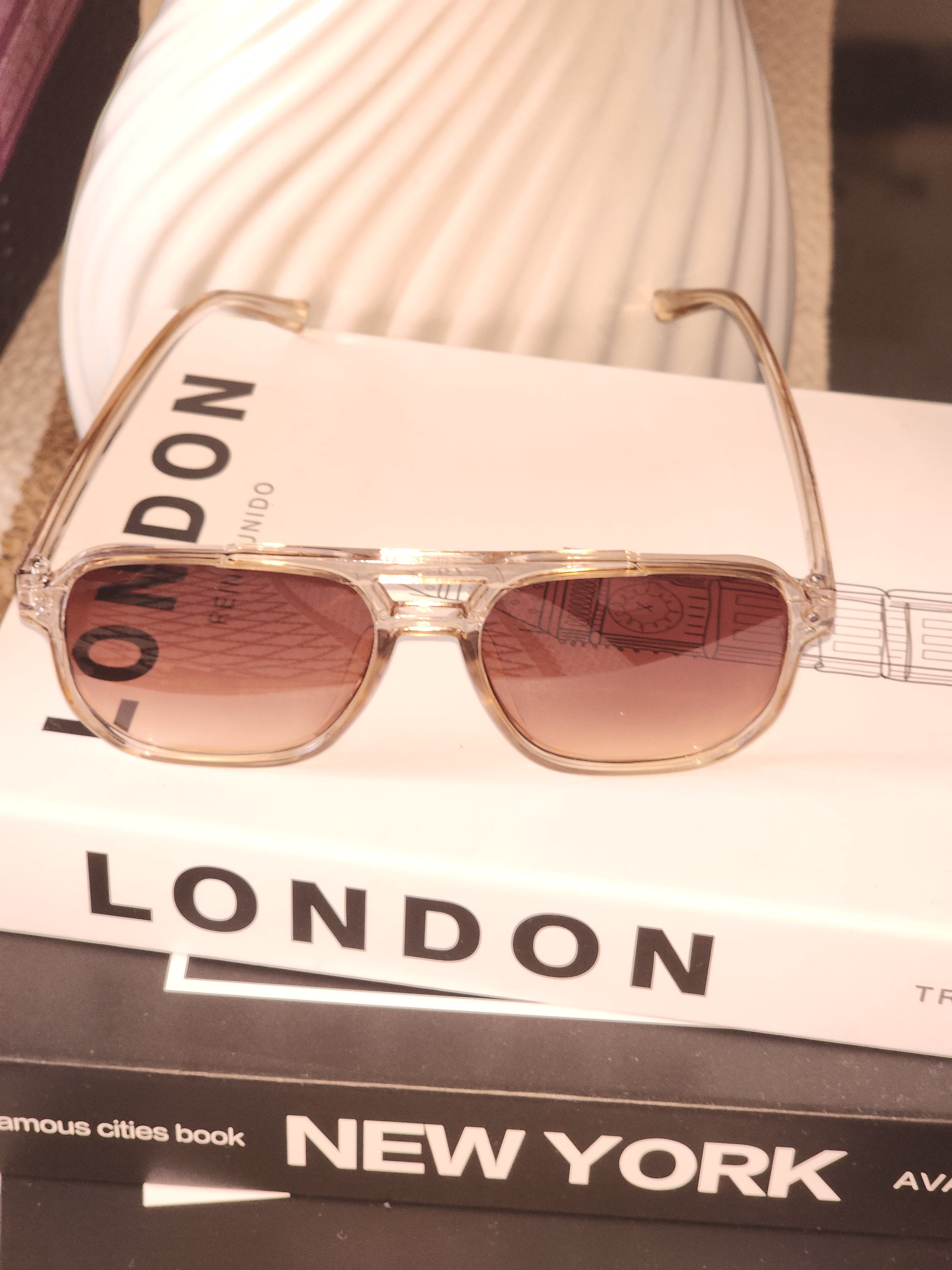 Lentes de sol estilo aviador retro para mujeres y hombres