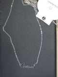 Collar con Mensaje de Empoderamiento "Goddess" plateado