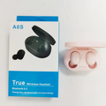 Auriculares inalámbricos A6S Bluetooth 5.3 con estuche de carga en color Rosa