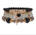 Bohemian Beaded Stackable Stretch Bracelet Set