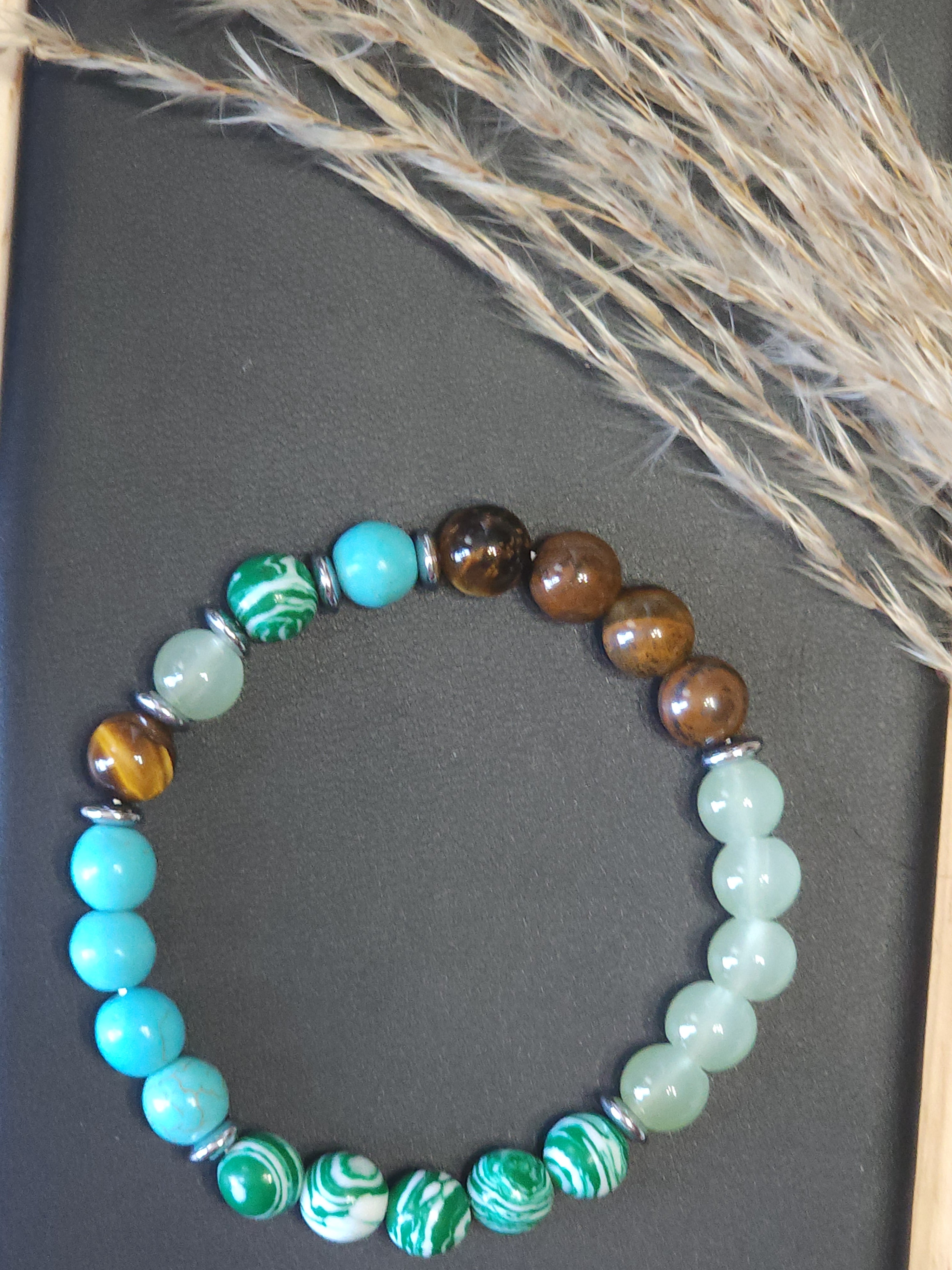 Pulsera en Degradado "Evolución Floral" – Cuarzos y Piedras Naturales