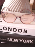 Lentes de gran tamaño con bloqueo de luz azul para mujer