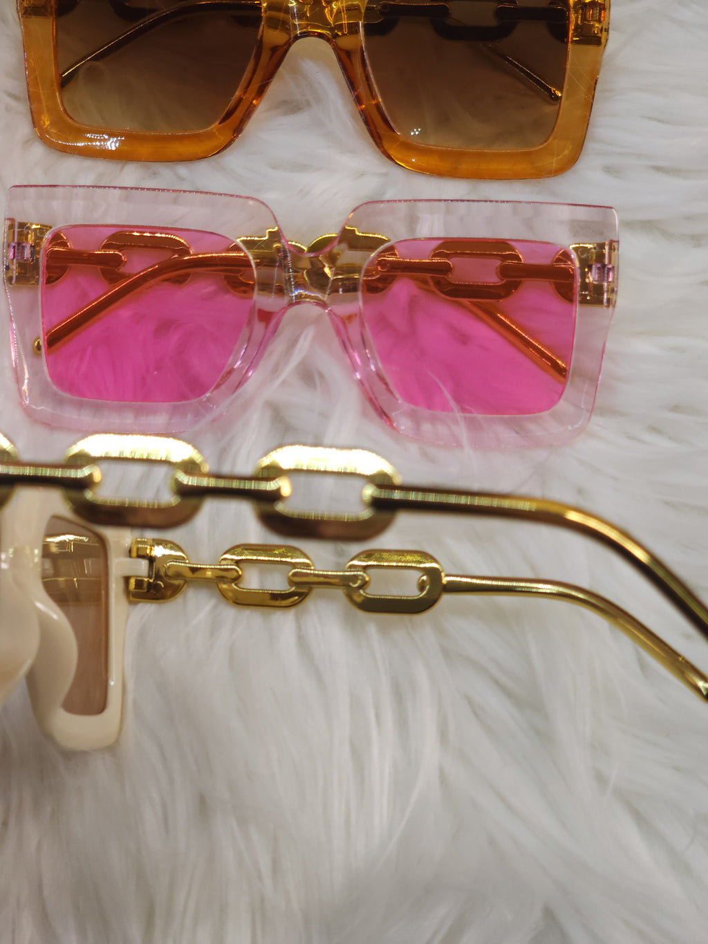 Set X3 Gafas De Sol Cuadradas Para Mujer / Lentes Retro Trendy