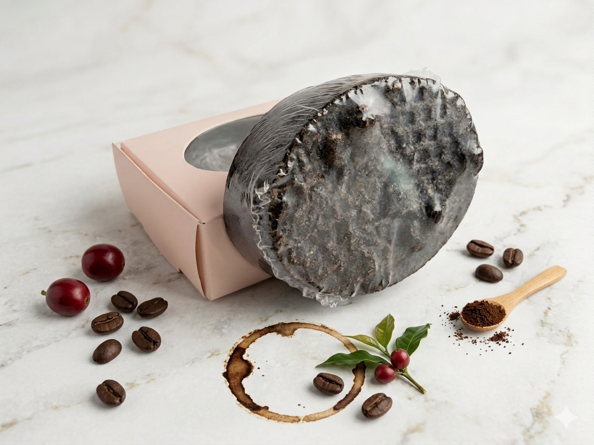 Jabón Artesanal de Café Exfoliante – Energía y Suavidad para tu Piel